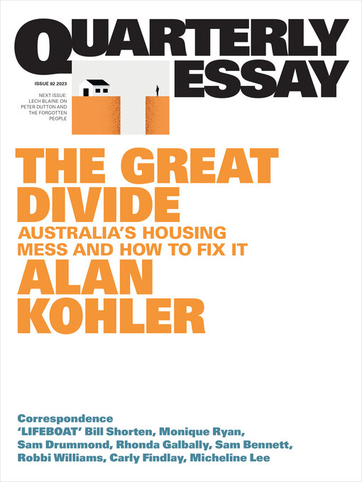 Title details for The Great Divide by Alan Kohler - Available